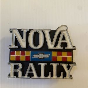 1977-79 Nova Rally front fender emblem